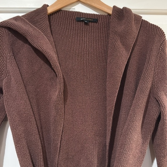 BCBG Long Open Hooded Cardigan - Picture 2 of 7